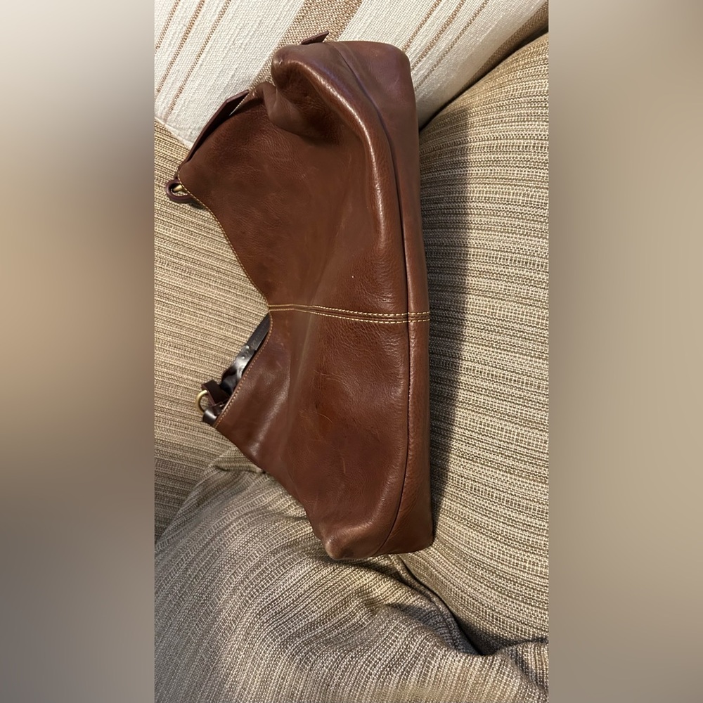 Dooney & Bourke Florentine Twist Strap Hobo in Chesnut - Picture 4 of 6